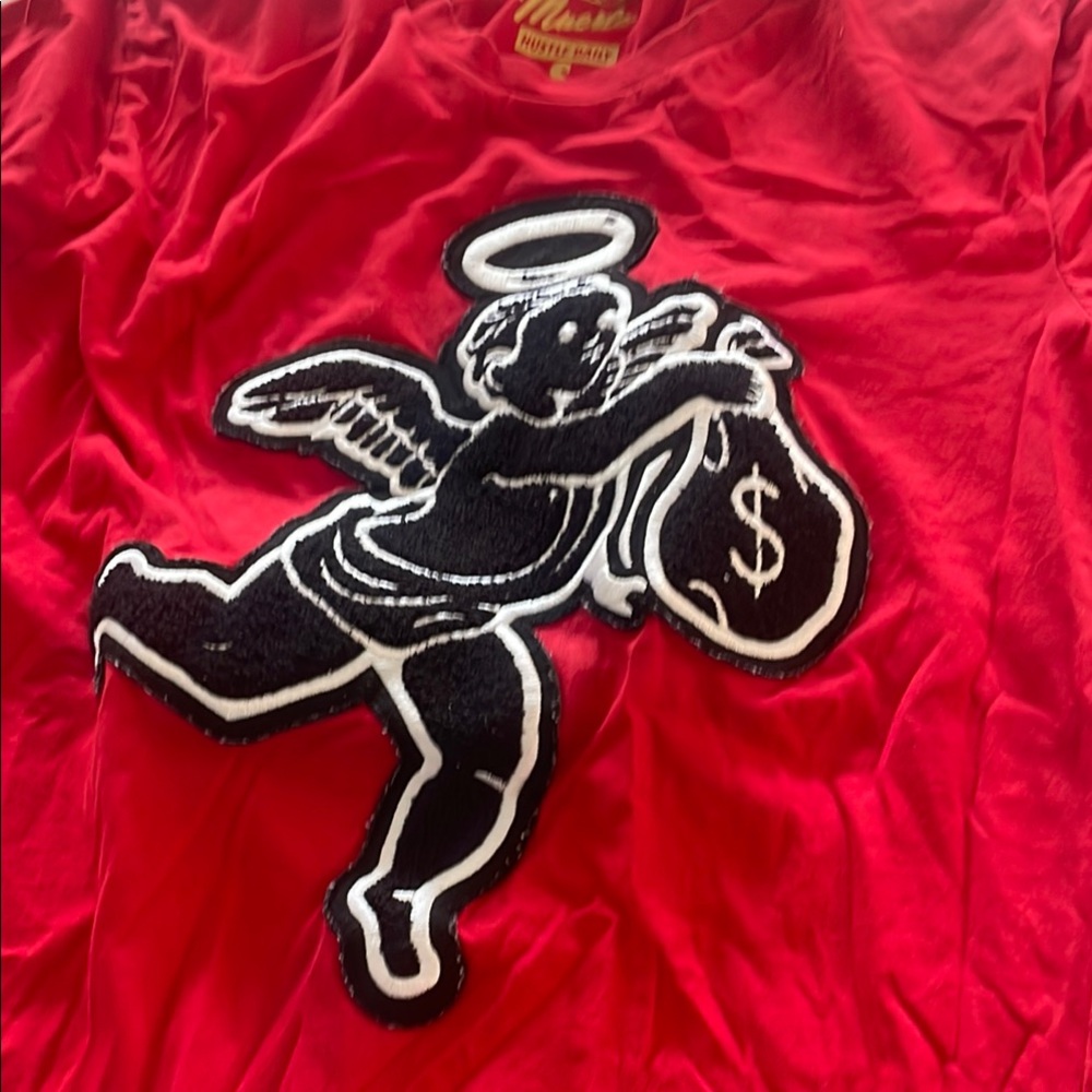 Red Graphic Angel T-Shirt